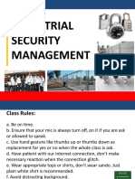 Industrial Security Management Jan 30 Lesson