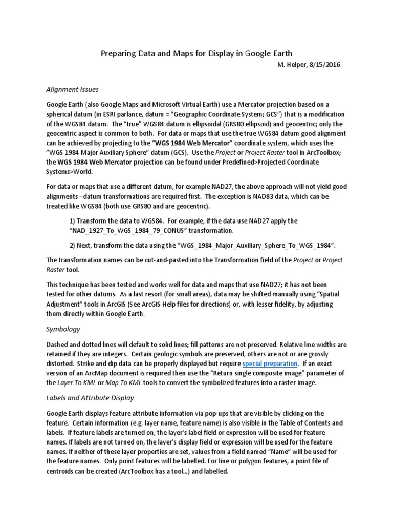 Google Earth Data Preparation Guide | PDF | Geographical Technology ...