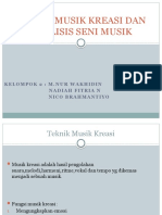 Teknik Musik Kreasi Dan Analisis Seni Musik