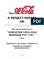 Project Report on Coca Cola's Distribution Strategy in Patna