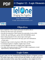Electronics 1.1.chapter 12 Continued - Logic Gates