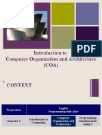 Introduction To Computer Organization and Architecture (COA)