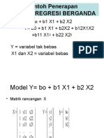 Contoh Penerapan Analisis Regresi Berganda