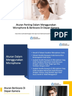 3.Aturan Penting Dalam Menggunakan Microphone & Berbicara Di