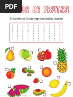 Sopa de Letras - Salada de Frutas