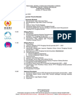 Rencana Jadwal Acara Musyawarah Cabang