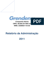 Relatório da Administração 2011 Grendene