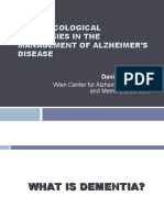 Pharmacological Strategies in The Management of Alzheimer'S Disease