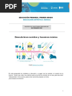  Descubrimos sonidos y hacemos música - 1°grado