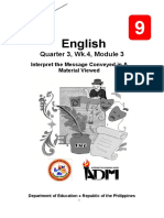 English: Quarter 3, Wk.4, Module 3