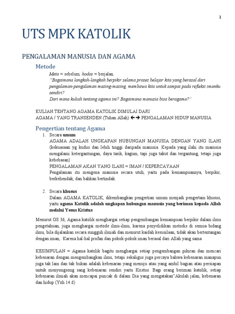 Ringkasan Bahan Belajar Agama Pdf