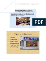 3- Types of Restaurants