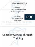 Training For Competitive Advantage