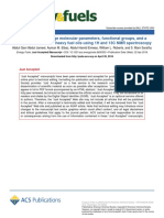 Calculation of Average Molecular Parameters, Functional Groups, and A Surrogate Molecule For Heavy Fuel Oils Using 1H and 13C NMR Spectros