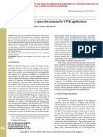 Design of A Symmetric Open Slot Antenna For UWB Applications