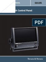 SAILOR 6004 Control Panel Installation Manual PDF