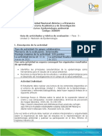 Guía de Actividades y Rúbrica de Evaluación - Unidad 2 - Fase 3 - Medición de La Epidemiologia.