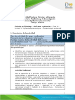 Guía de Actividades y Rúbrica de Evaluación - Unidad 3 - Fase 4 - Vigilancia Epidemiológica y Aplicación de La Epidemiología Ambiental