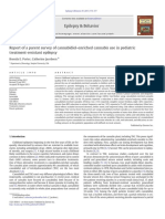 Report of A Parent Survey of Cannabidiol-Enriched Cannabis Use in Pediatric