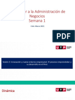 Integrador A La Administración de Negocios Semana 1: Ciclo: Marzo 2021