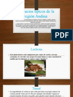 Productos Típicos de La Región Andina