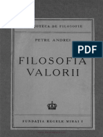 PETRE ANDREI Filosofia Valorii