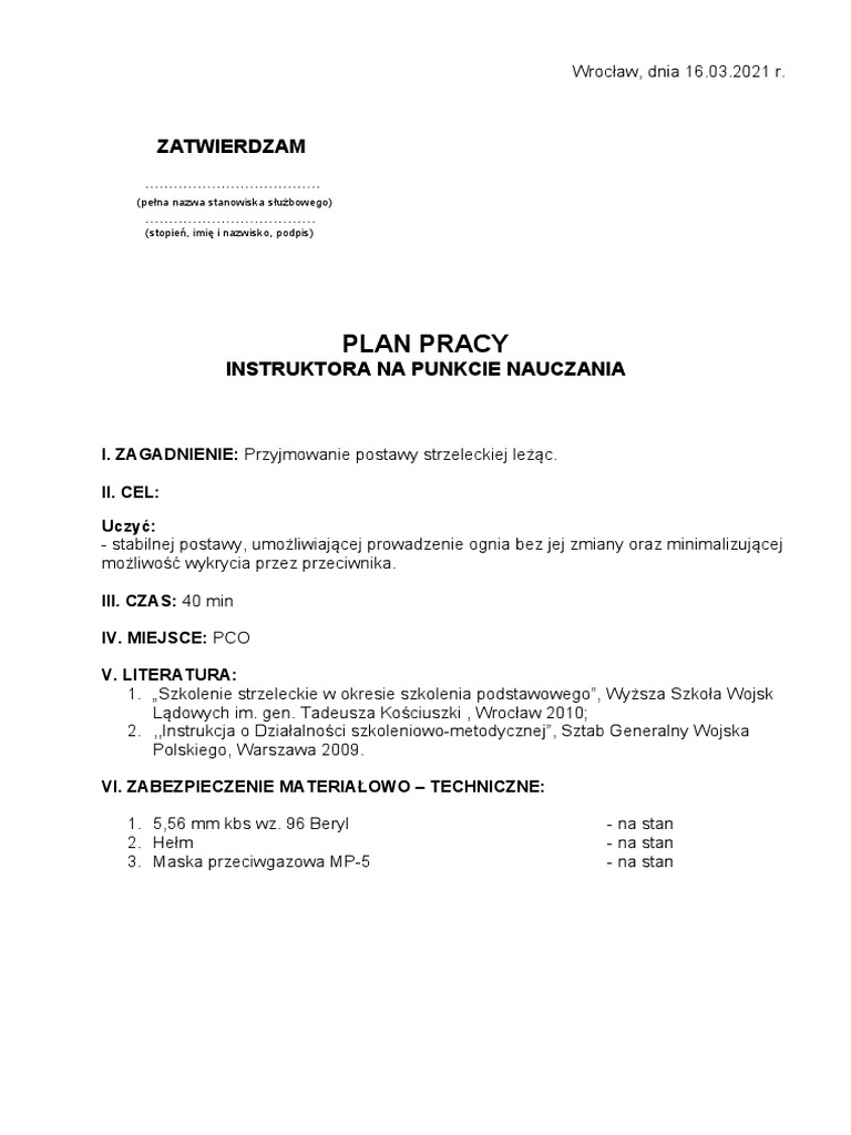 Instrukcja O Działalności Szkoleniowo Metodycznej Pdf