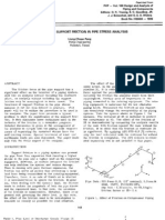 Treatment of Support Friction in Pipe Stress Analysis