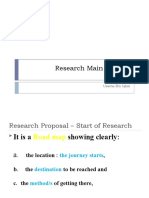 Research Main Aspects: Usama Bin Iqbal