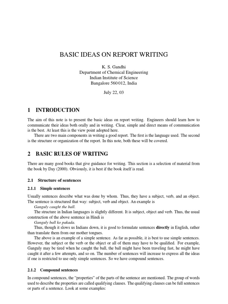 Essentials of Effective Report Writing | PDF | Language Arts & Discipline