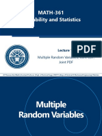 Week 8 - Multiple Random Variables, Joint PDF, Joint CDF, Independence