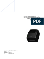 EZ100/EZ300/EZ500 Series Barcode Printer User Manual