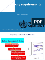 Regulatory Requirements: Drs. Jan Welink