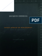 367052114 Derrida Jacques Who s Afraid of Philosophy Stanford 2002