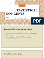 BASIC STATISTICAL CONCEPTS