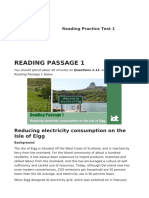 Reading Practice Test 1 - Reducing Electricity Consumption