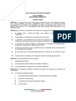 Ley General de Salud Del Estado de Tabasco