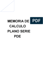 MEMORIA DE CALCULO PLANO SERIE PDE 1