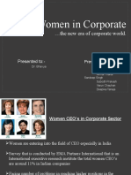 Women in Corporate: The New Era of Corporate World