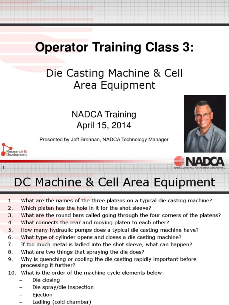 Web003 Operator Training Class 3 - Die Casting Machine & Cell Area ...