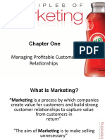 Chapter One: Managing Profitable Customer Relationships