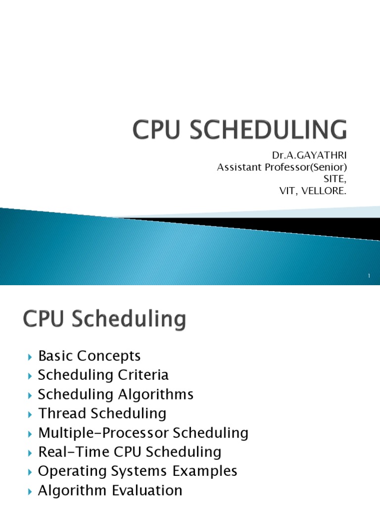 Module 2 Cpu Scheduling | PDF | Scheduling (Computing) | Multi Core ...