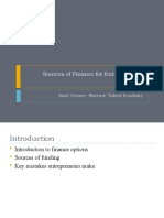 006 - Sources of Finance For Entrepreneurs