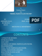 A Seminar Report on Diesel Particulate f