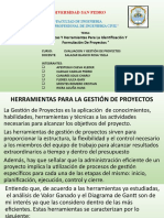 Técnicas y Herramientas para La Identificación y Formulación de Proyectos