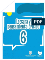 Lectura y Pensamiento Critico Sexto PDF.