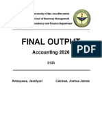 Final Output: Accounting 2020