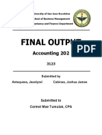 Final Output: Accounting 202