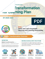 Digital Transformation For Learning Plan