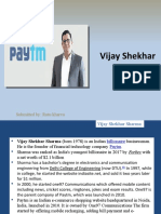 Vijay Shekhar Sharma: Submitted By: Rutu Kharva